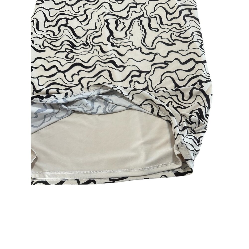 Abercrombie Halter Y2K Psychedelic Midi Dress Large Bodycon Retro Classic Stretc - Picture 13 of 16
